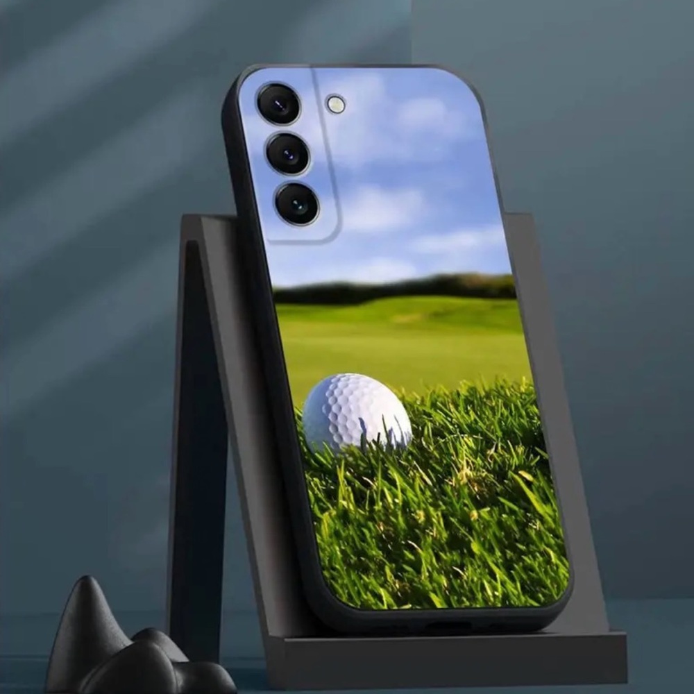 Samsung Galaxy A23 5G Black TPU Phone Case with Golf Ball & Course Soft Case - Picture 2 of 5